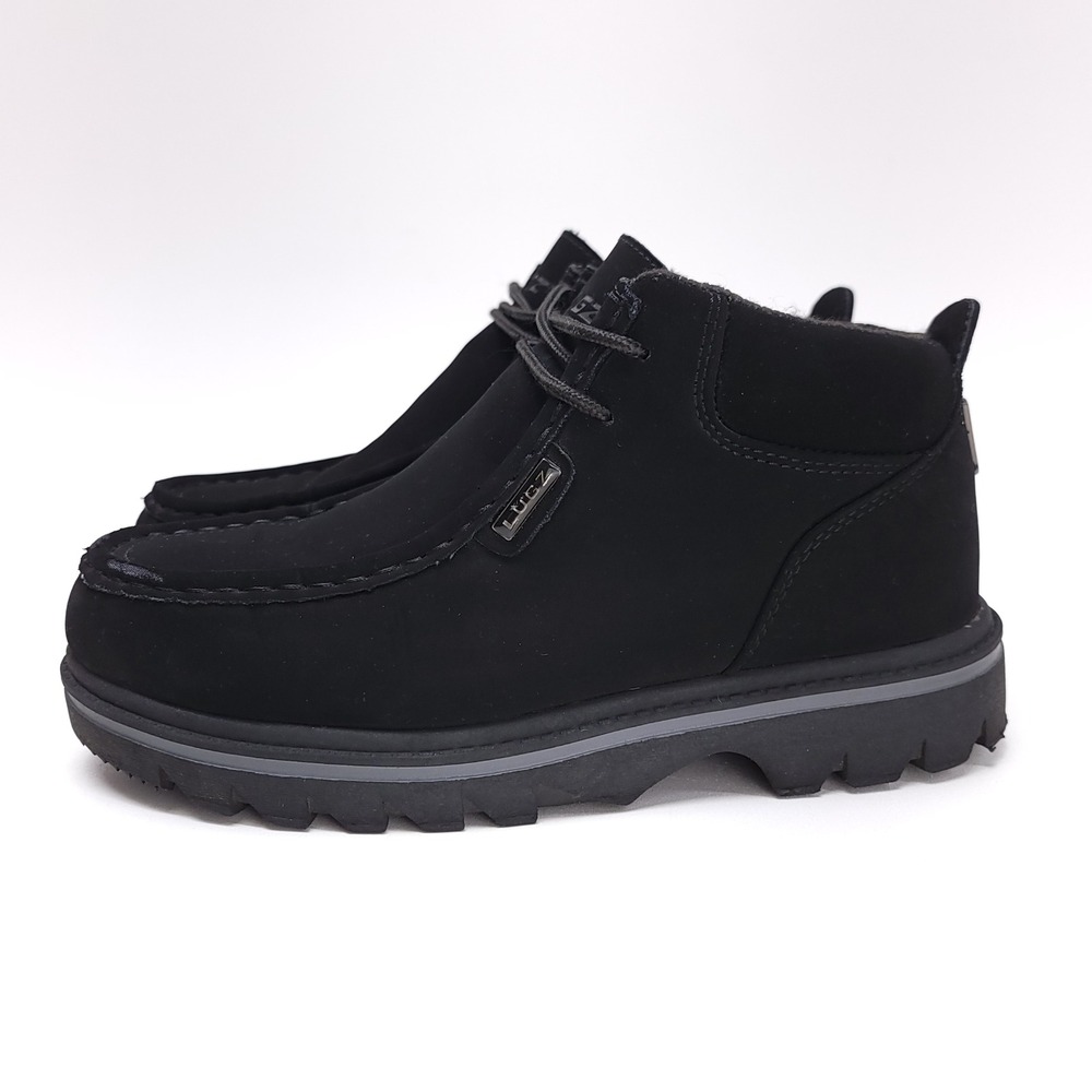 Lugz Fringe Mid Mens 8 Black Moc Toe Chukka Boots MFRGD-001